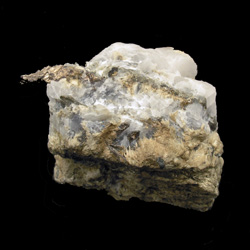 Argent natif sur Calcite M2654