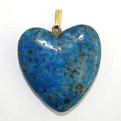 Pendentif Coeur en Lapis Lazuli BP202