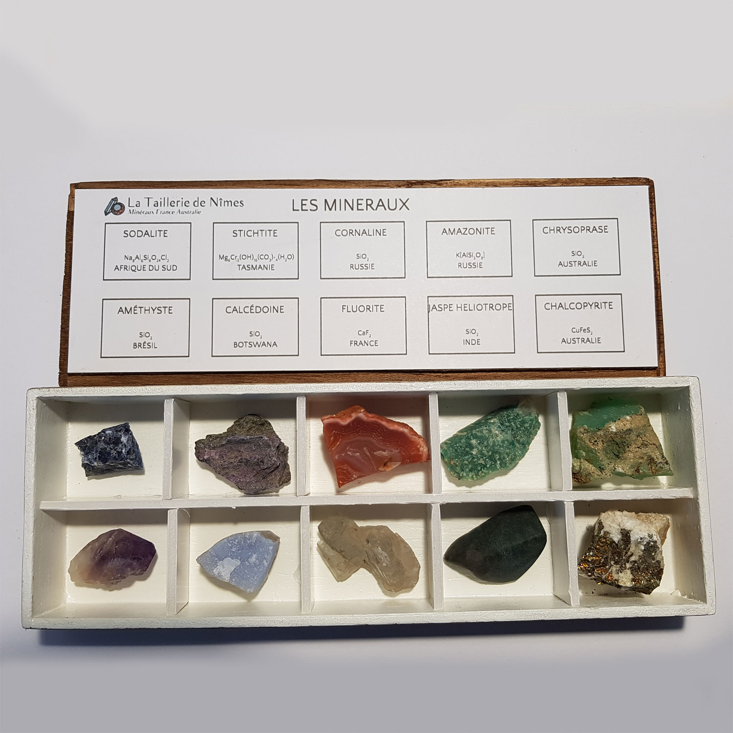 Une Collection De Pierres Précieuses Colorées Et D'autres Minéraux.